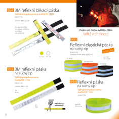Reflexná páska na suchý zips 3M - biela - spĺňa  EN 13356 | EN 17353 Reflexná páska na suchý zips 3M - biela - spĺňa  EN 13356 | EN 17353